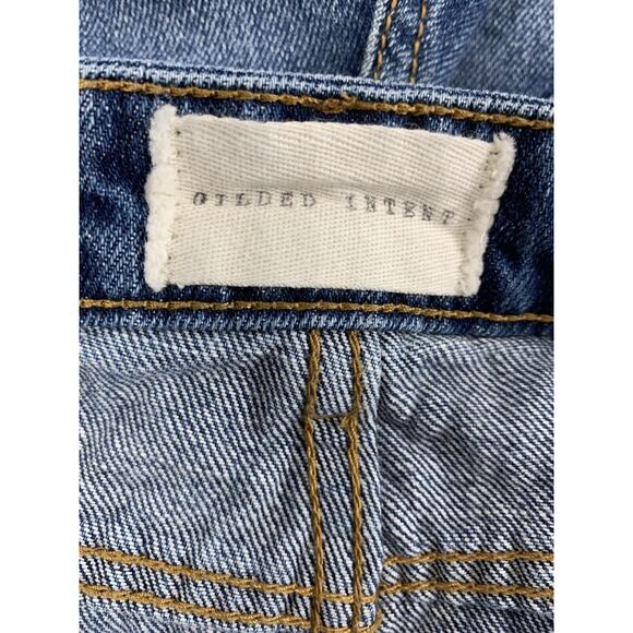 Gilded Intent Cut Off Jean Shorts Womens 28‎ High Rise Distress Destroyed Denim - Picture 4 of 7